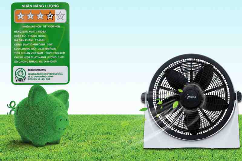 Quạt hộp Midea 5 cánh FB40-9H 55W