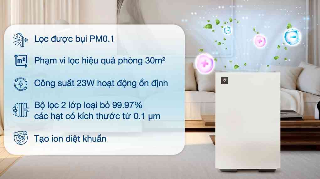 Máy lọc không khí Sharp FP-S40V-W