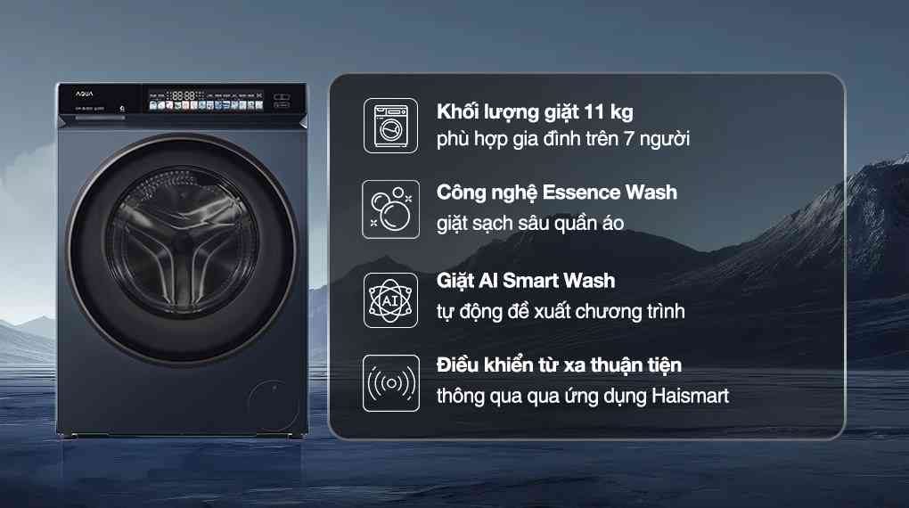 Máy giặt Aqua Inverter 11 kg AW11-B4377U1L(GN)