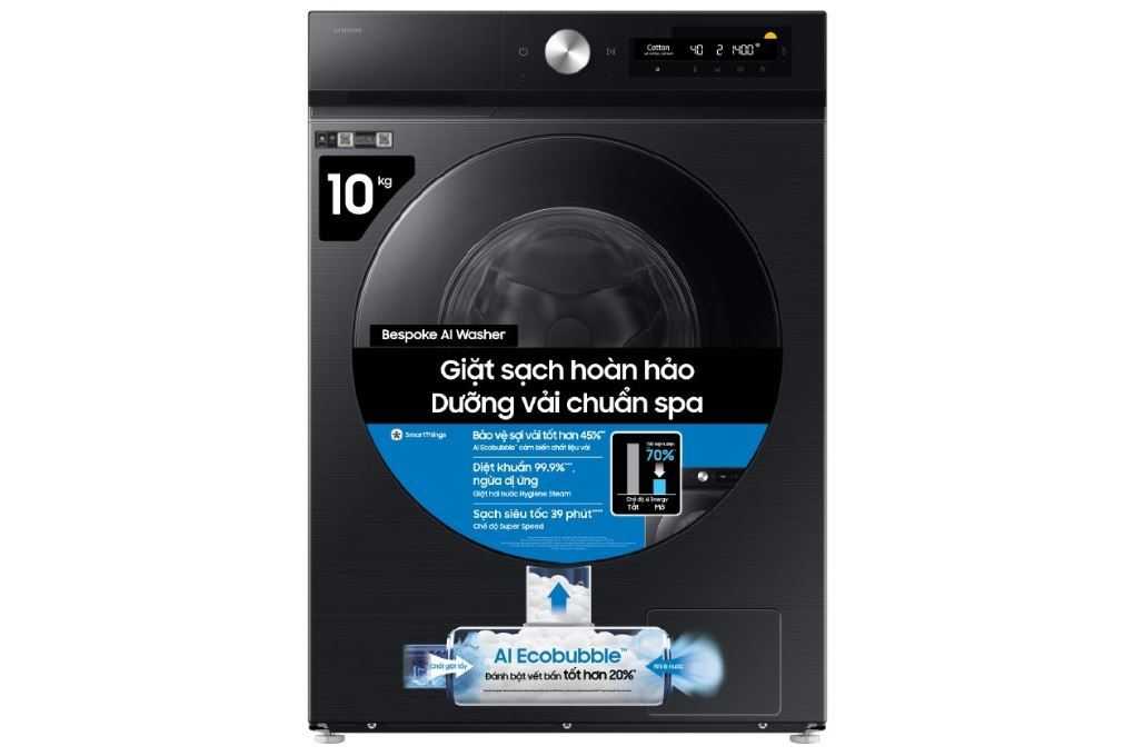 Máy giặt Samsung Bespoke AI EcoBubble Inverter 10 kg WW10DB7U34GBSV