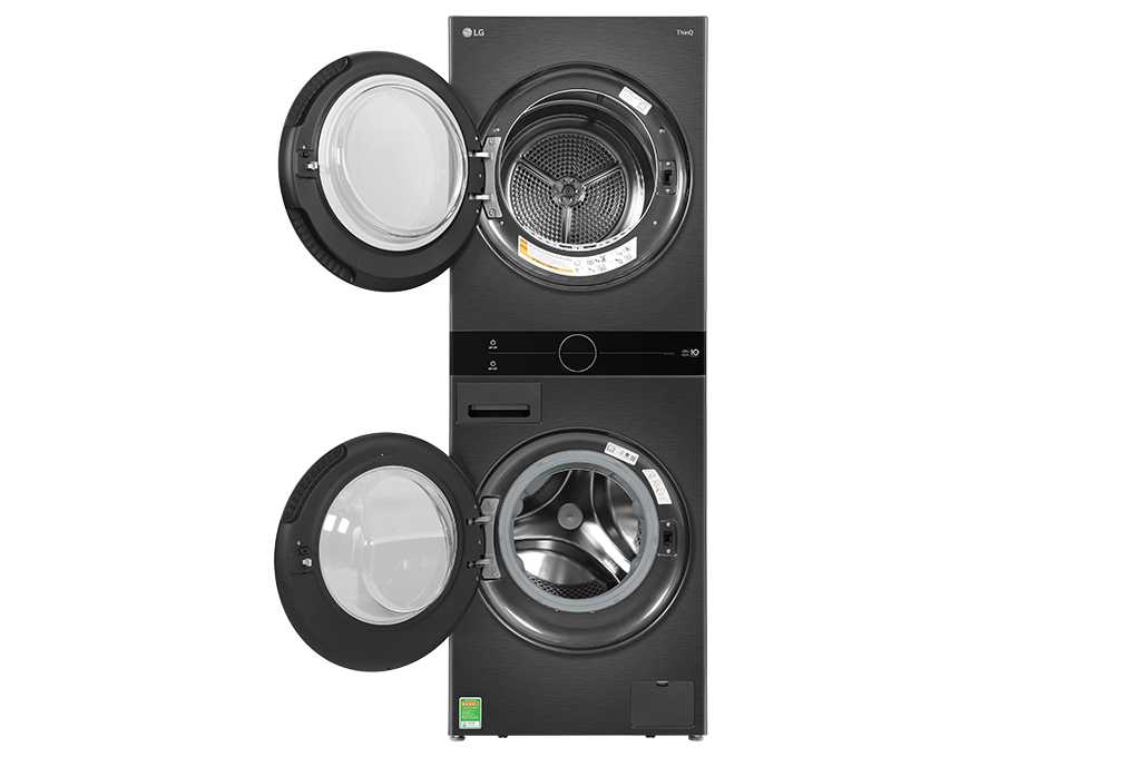 Tháp giặt sấy LG WashTower Inverter WT1410NHB giặt 14 kg - sấy 10 kg
