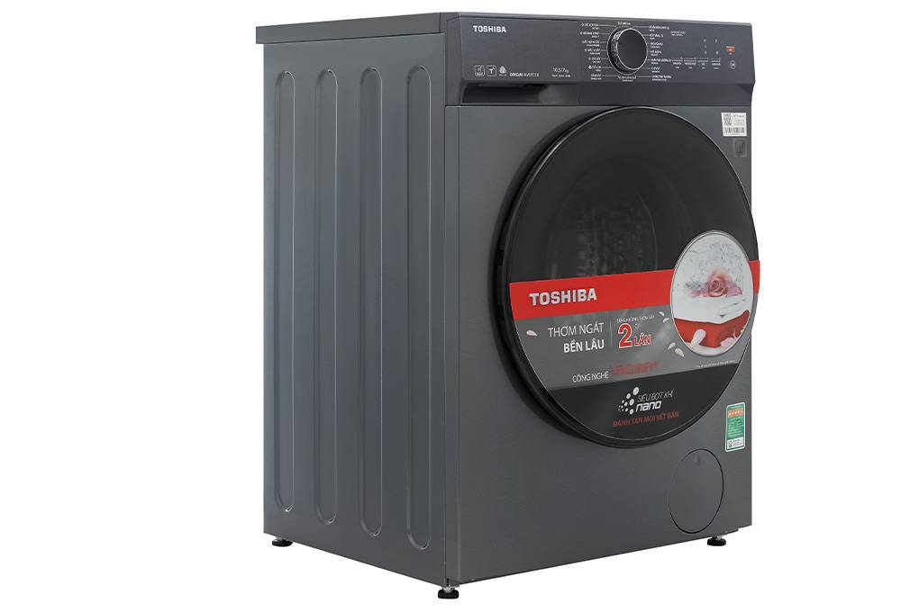 Máy giặt sấy Toshiba Inverter TWD-T21BU115UWV(MG) giặt 10.5 kg - sấy 7 kg