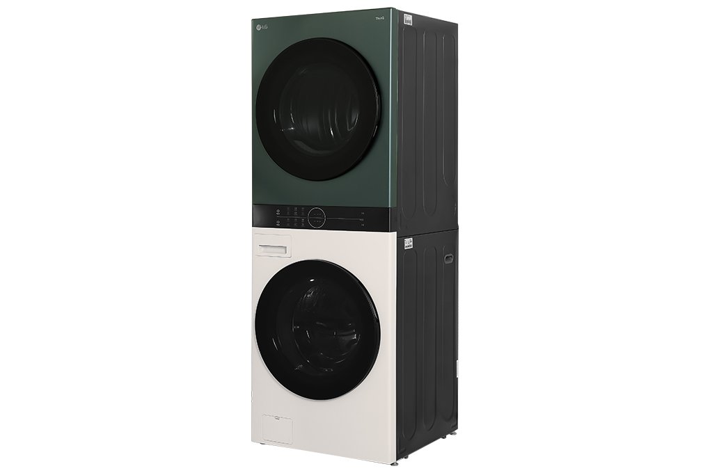 Tháp giặt sấy LG WashTower Inverter WT2517NHEG giặt 25 kg - sấy 17 kg