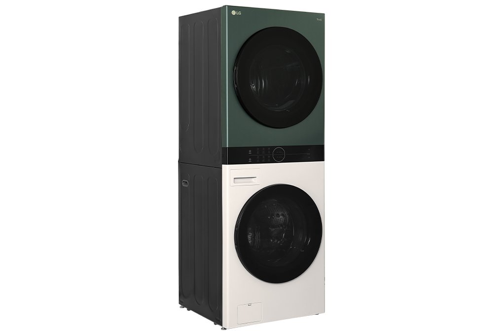 Tháp giặt sấy LG WashTower Inverter WT2517NHEG giặt 25 kg - sấy 17 kg