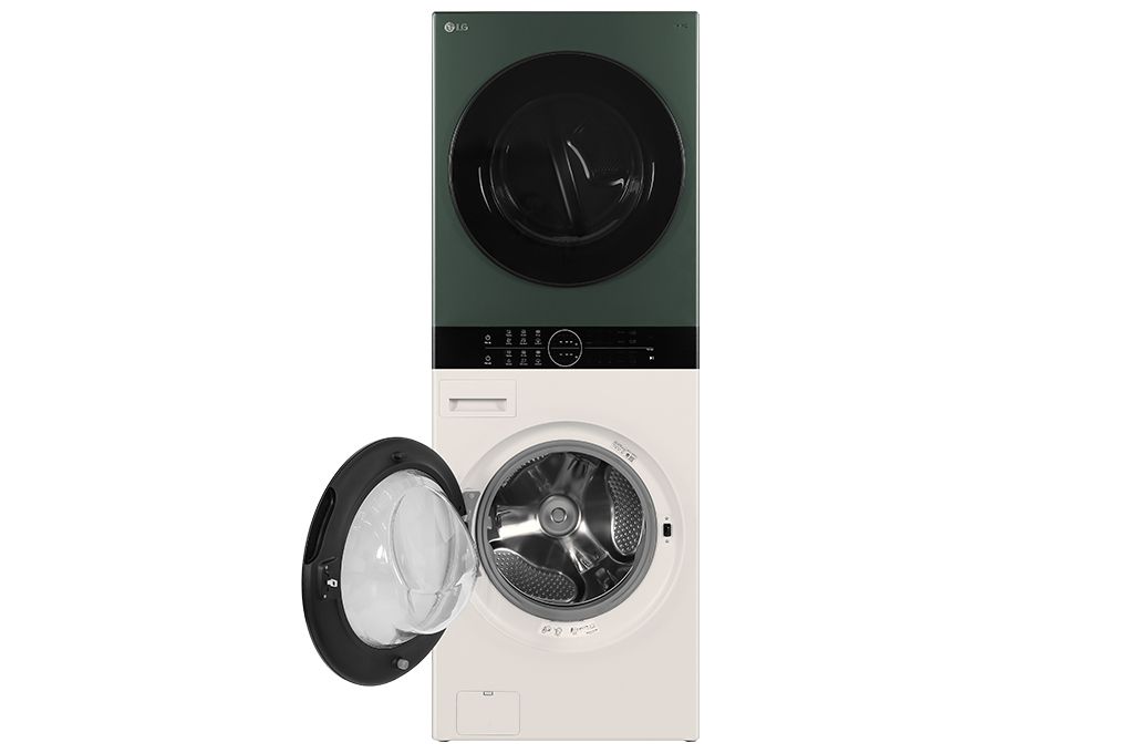 Tháp giặt sấy LG WashTower Inverter WT2517NHEG giặt 25 kg - sấy 17 kg