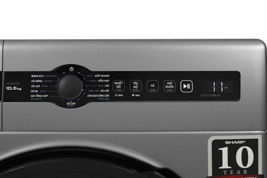 Máy giặt Sharp Inverter 10.5 kg ES-FH105BV-B