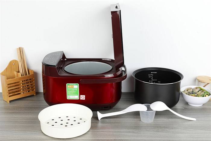 Nồi cơm điện tử Sharp KS-COM194EV-RD 1.8 lít