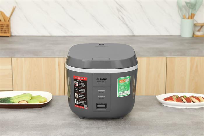 Nồi cơm nắp gài Sharp 1.8 lít KS-PR19ETV-GR