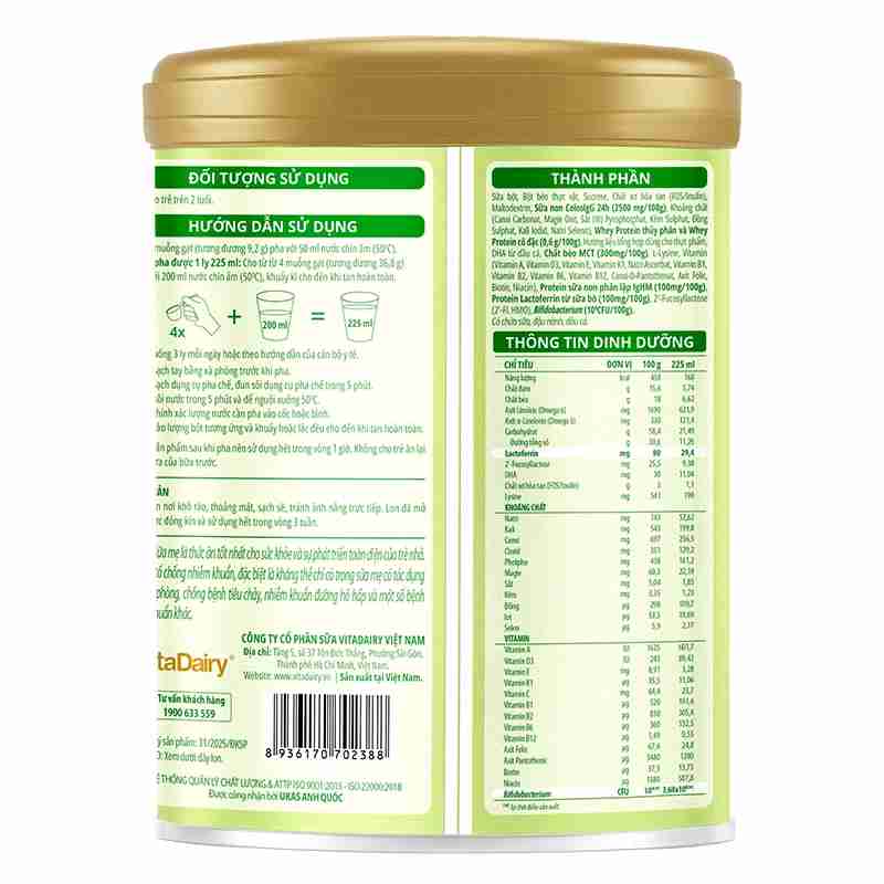 Sữa bột ColosBaby Lactoferrin 2+ 800g