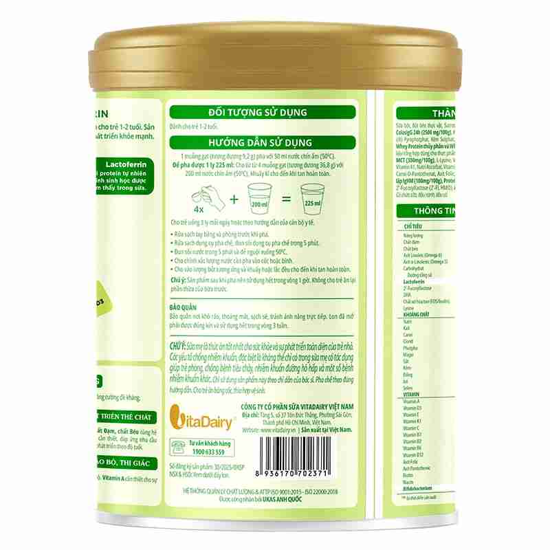 Sữa bột ColosBaby Lactoferrin 1+ 800g