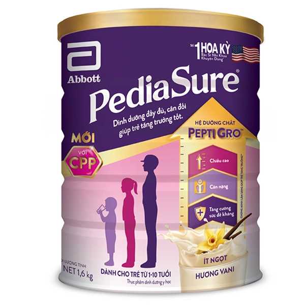 Sữa bột Abbott PediaSure BA hương Vani 1600g
