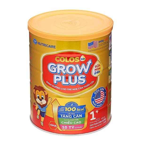 Sữa bột Nutricare Colos 24h Grow Plus 1+ 850g