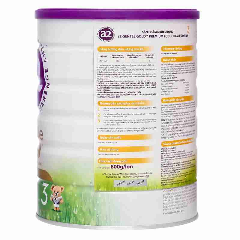 Sữa bột a2 Gentle Gold Premium Toddler số 3 800g