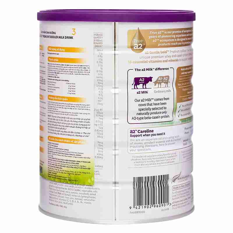 Sữa bột a2 Gentle Gold Premium Toddler số 3 800g