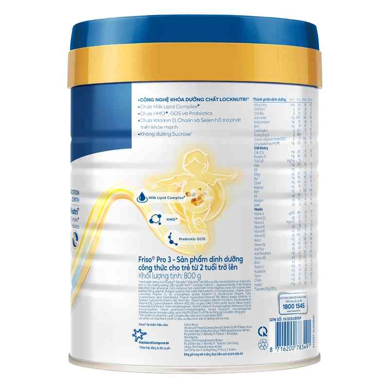 Sữa bột Friso Pro số 3 800g