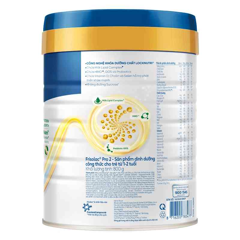 Sữa bột Frisolac Pro số 2 800g