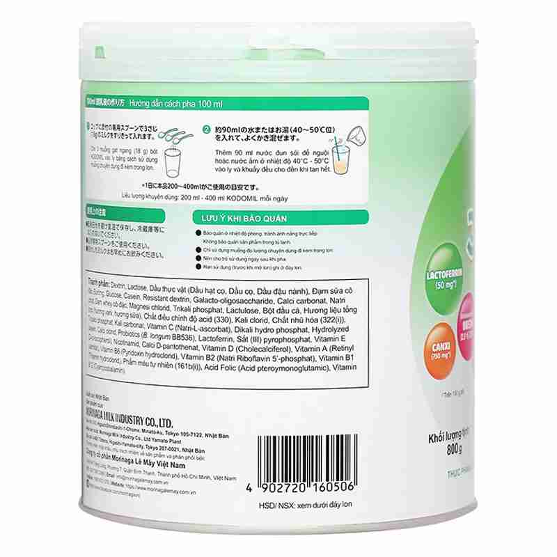 Sữa bột Morinaga Kodomil số 3 800g