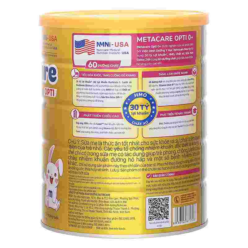 Sữa bột MetaCare Opti 0+ 800g