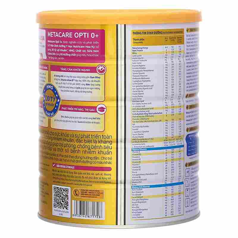 Sữa bột MetaCare Opti 0+ 800g