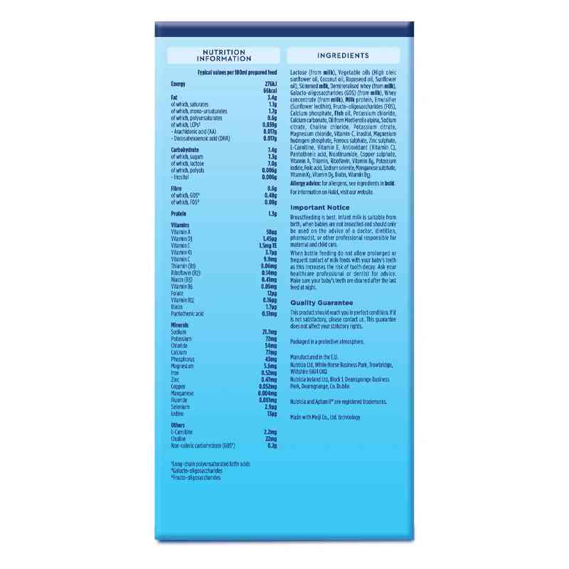 Sữa bột dạng thanh Aptamil Pre-Measured Tabs số 1 (24 thanh)