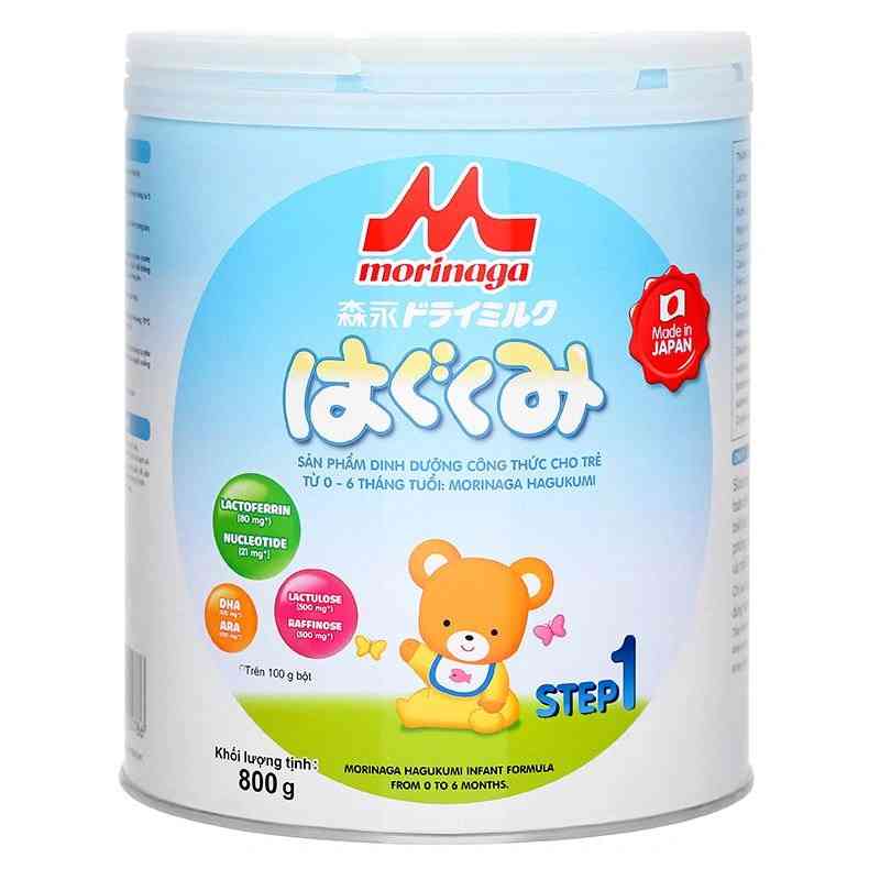 Sữa bột Morinaga Hagukumi số 1 800g (mẫu mới)