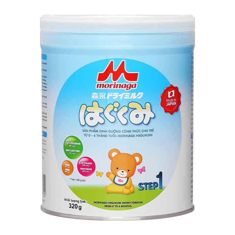 Sữa bột Morinaga Hagukumi số 1 320g (mẫu mới)