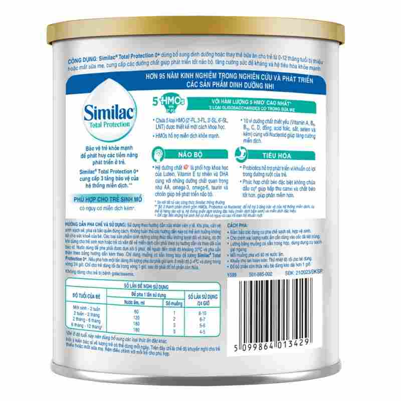 Sữa bột Similac Total Protection 0+ 380g