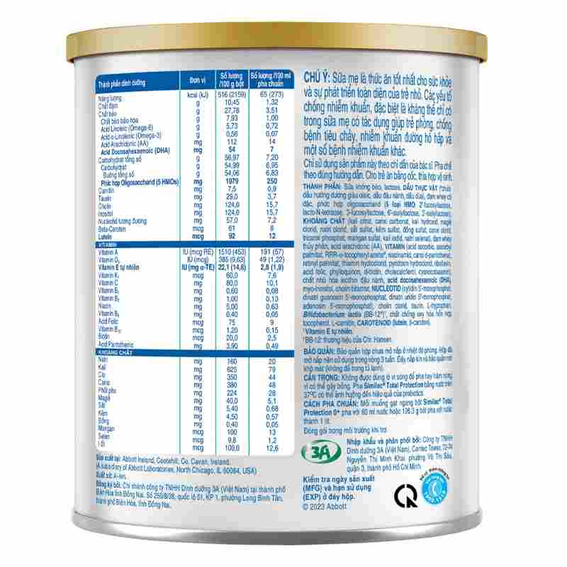 Sữa bột Similac Total Protection 0+ 380g
