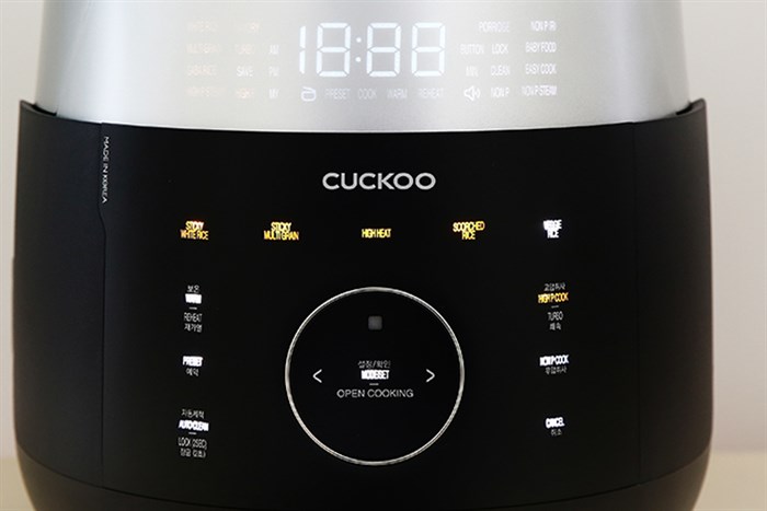 Nồi cơm áp suất cao tần Cuckoo 1.8 lít CRP-LHTR1009F/BKSIVNCV