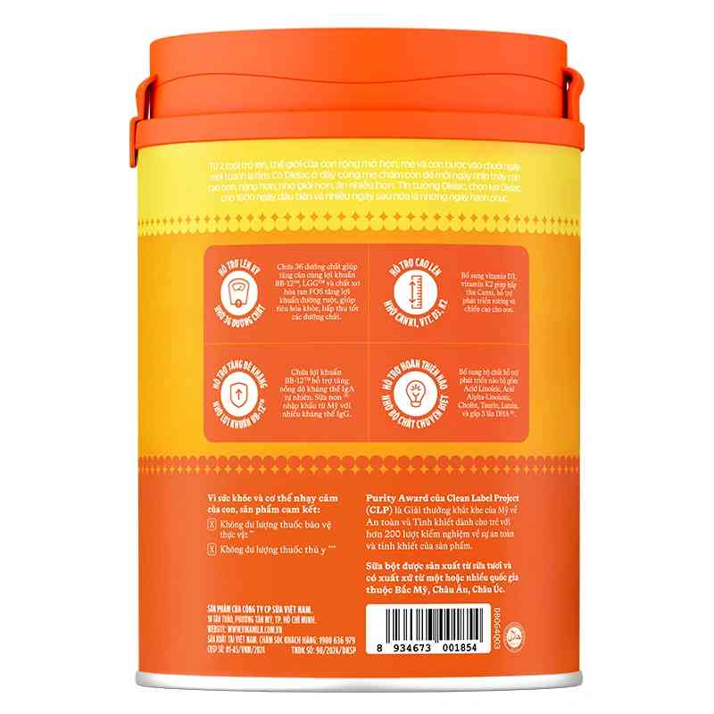 Sữa bột Dielac Gold số 4 850g