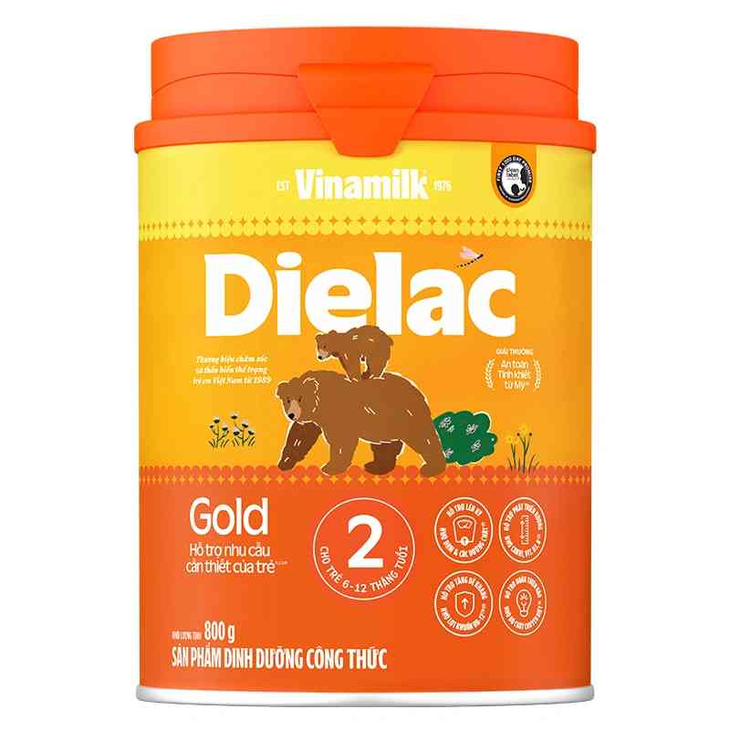 Sữa bột Dielac Gold số 2 800g