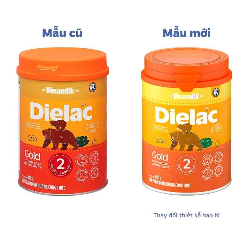 Sữa bột Dielac Gold số 2 800g