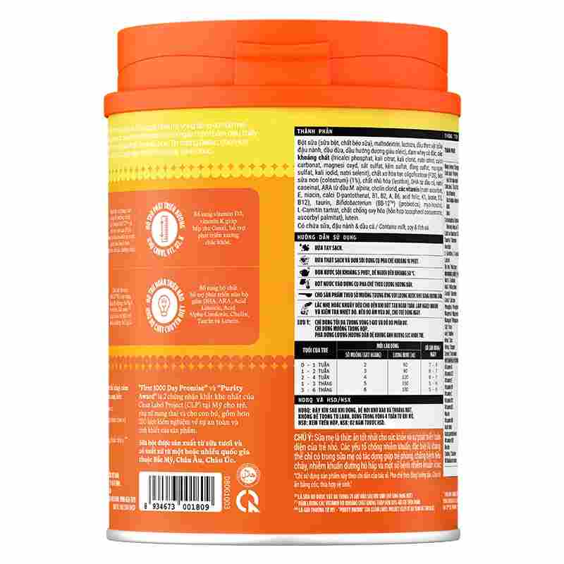 Sữa bột Dielac Gold số 1 800g