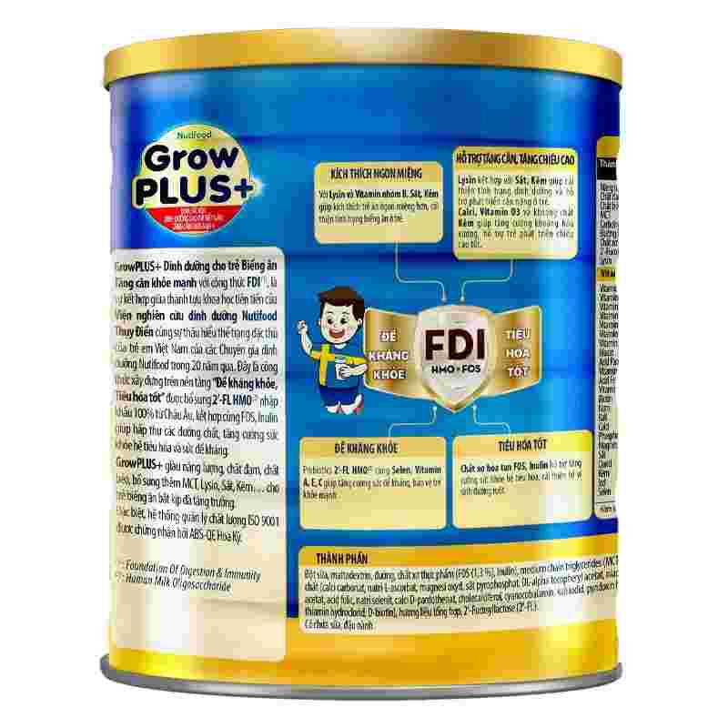 Sữa bột Nutifood GrowPLUS+ xanh 2+ 1500g