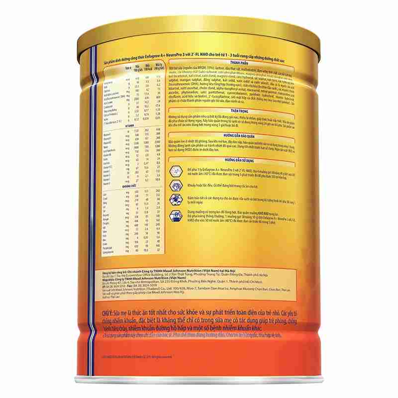 Sữa bột Enfagrow A+ Neuropro 3 hương vani 1.7kg