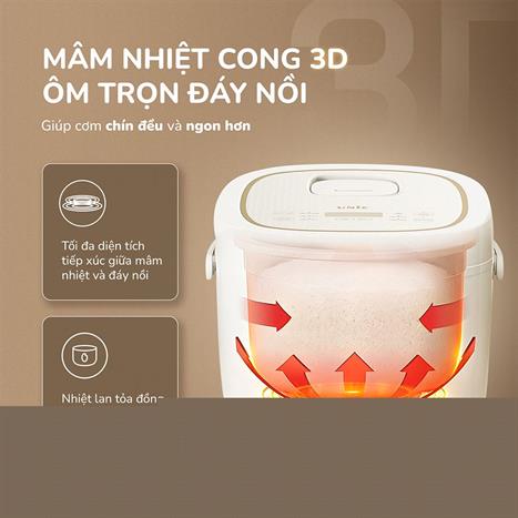 Nồi cơm điện tử Unie 1.8 lít URC818P