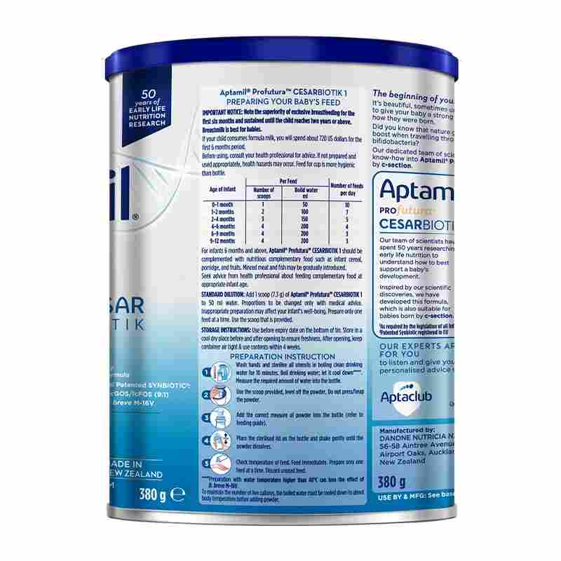 Sữa bột Aptamil Profutura Cesarbiotik số 1 380g