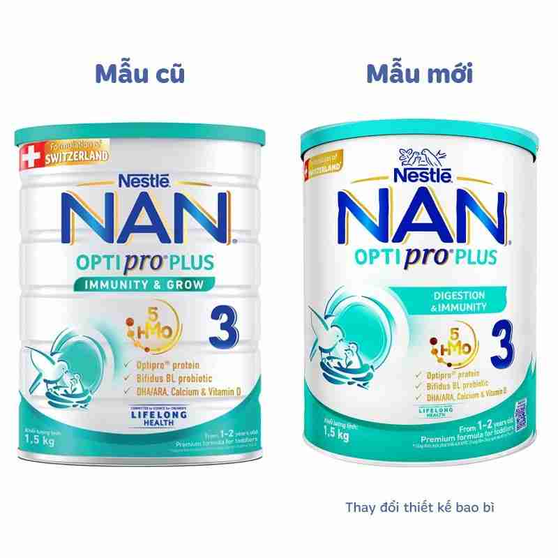 Sữa bột NAN Optipro Plus số 3 1500g