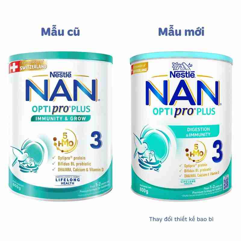 Sữa bột NAN Optipro Plus số 3 800g