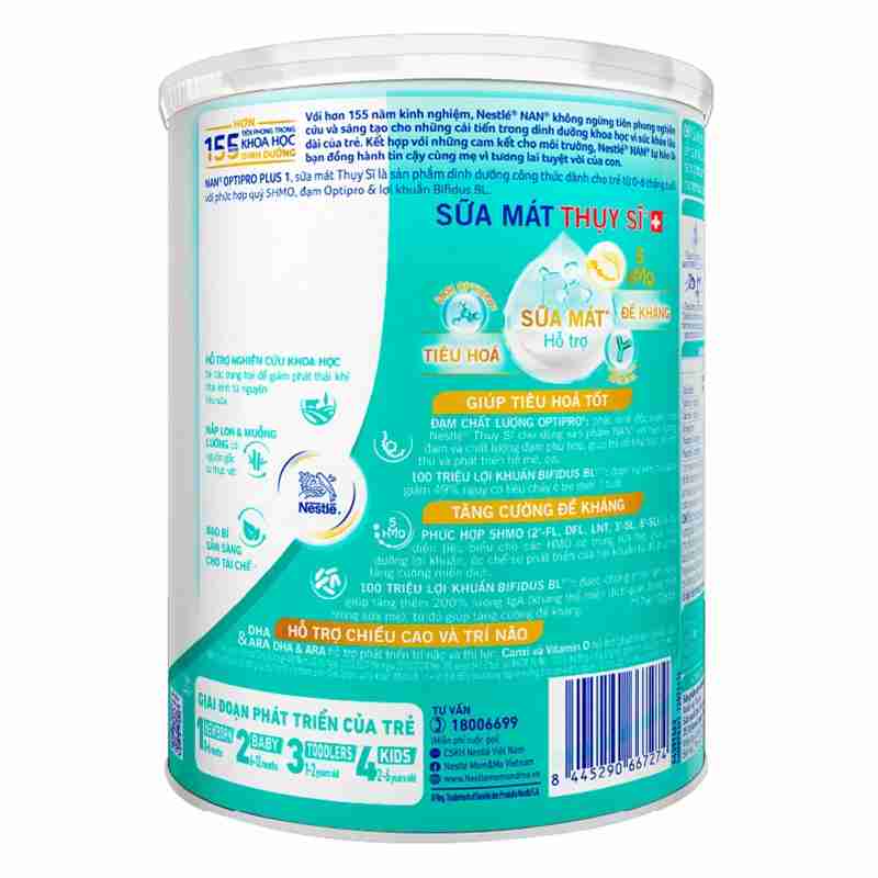 Sữa bột NAN Optipro Plus số 1 800g