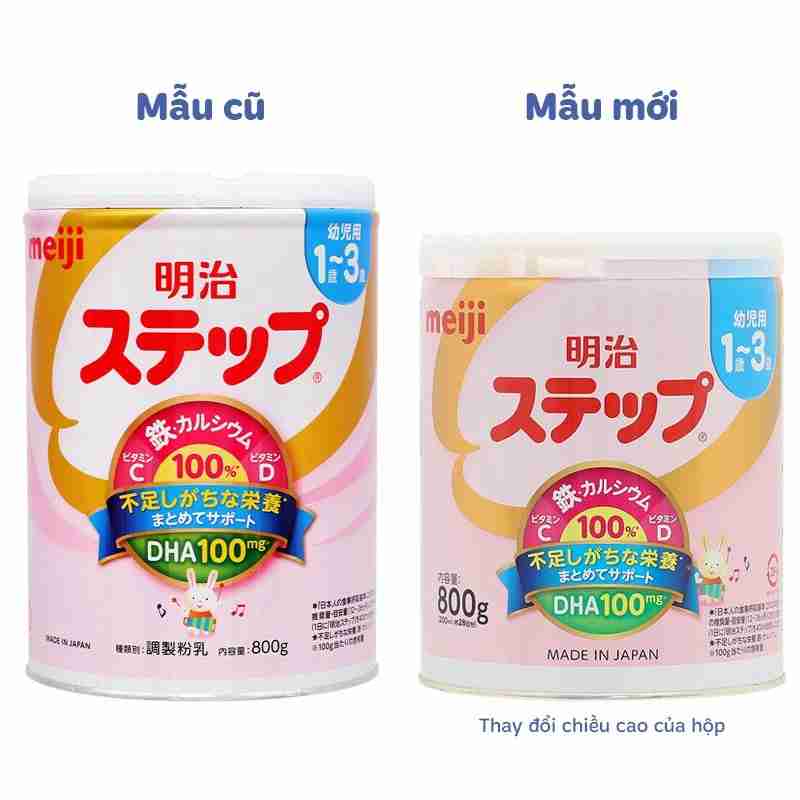 Sữa bột Meiji Step Milk 800g (có muỗng)
