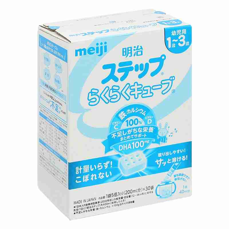 Sữa bột Meiji Step Raku Raku Cube 840g