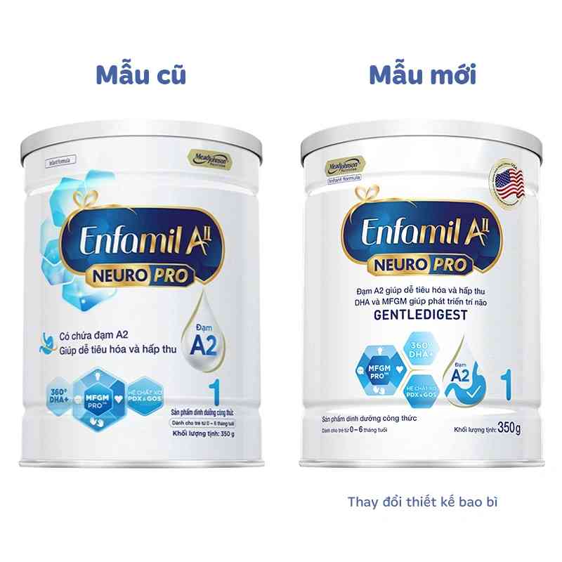 Sữa bột Enfamil A2 Neuropro Infant Formula số 1 350g
