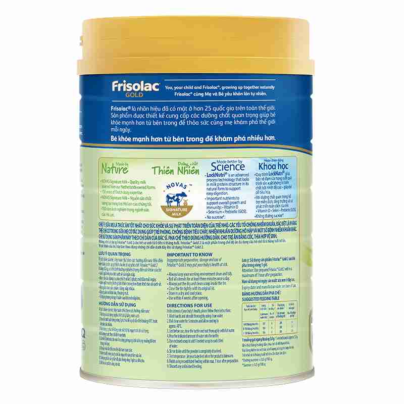 Sữa bột Frisolac Gold số 2 850g