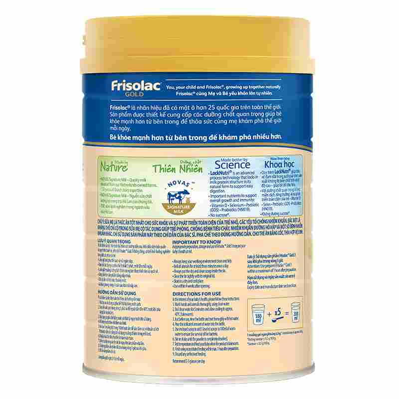 Sữa bột Frisolac Gold số 3 850g