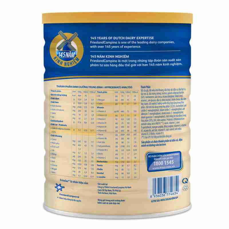 Sữa bột Frisolac Gold số 3 1400g