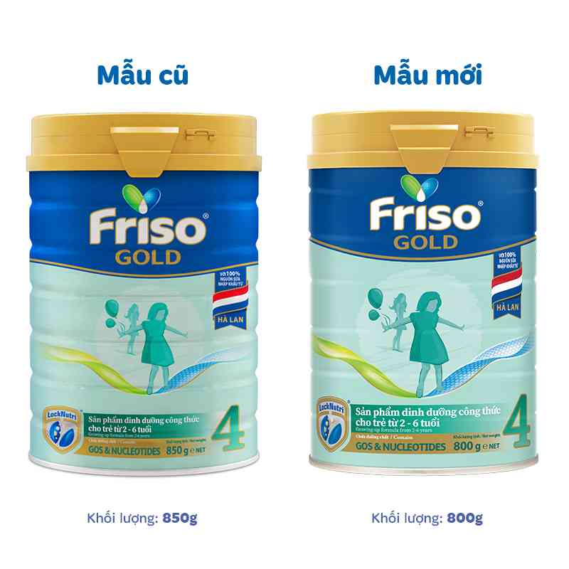 Sữa bột Friso Gold số 4 850g