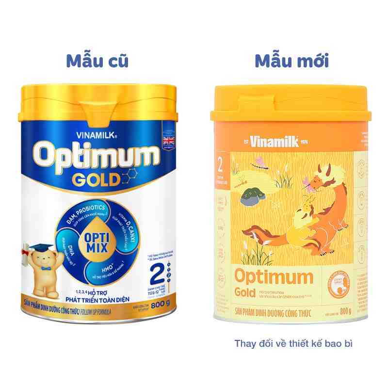 Sữa bột Optimum Gold số 2 800g