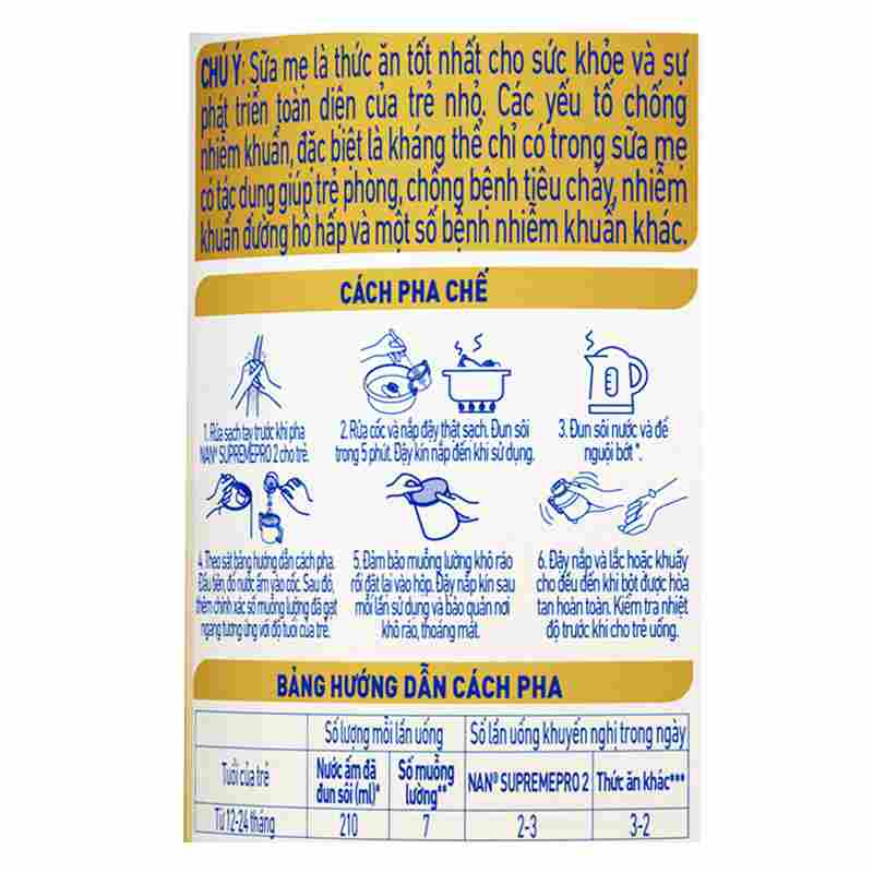 Sữa bột NAN Supremepro số 2 800g