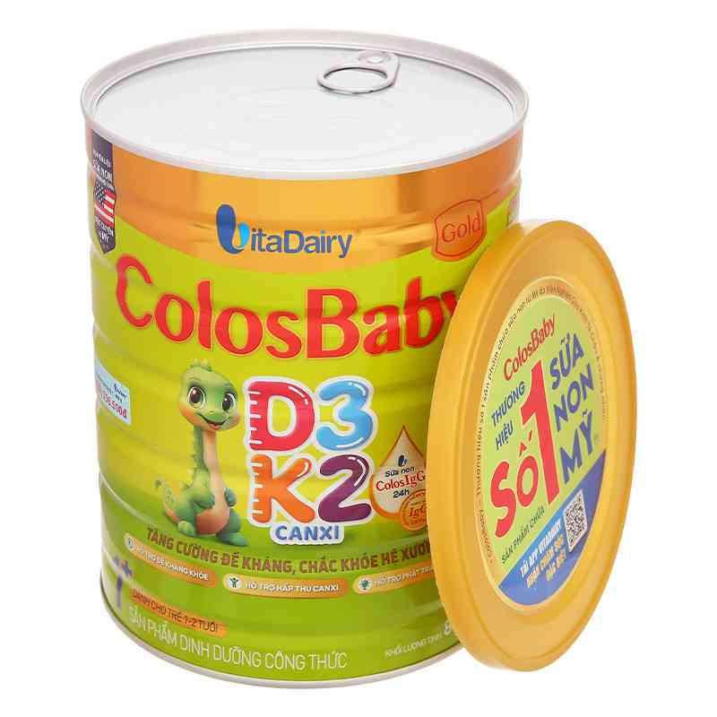 Sữa bột ColosBaby Gold D3K2 1+ 800g